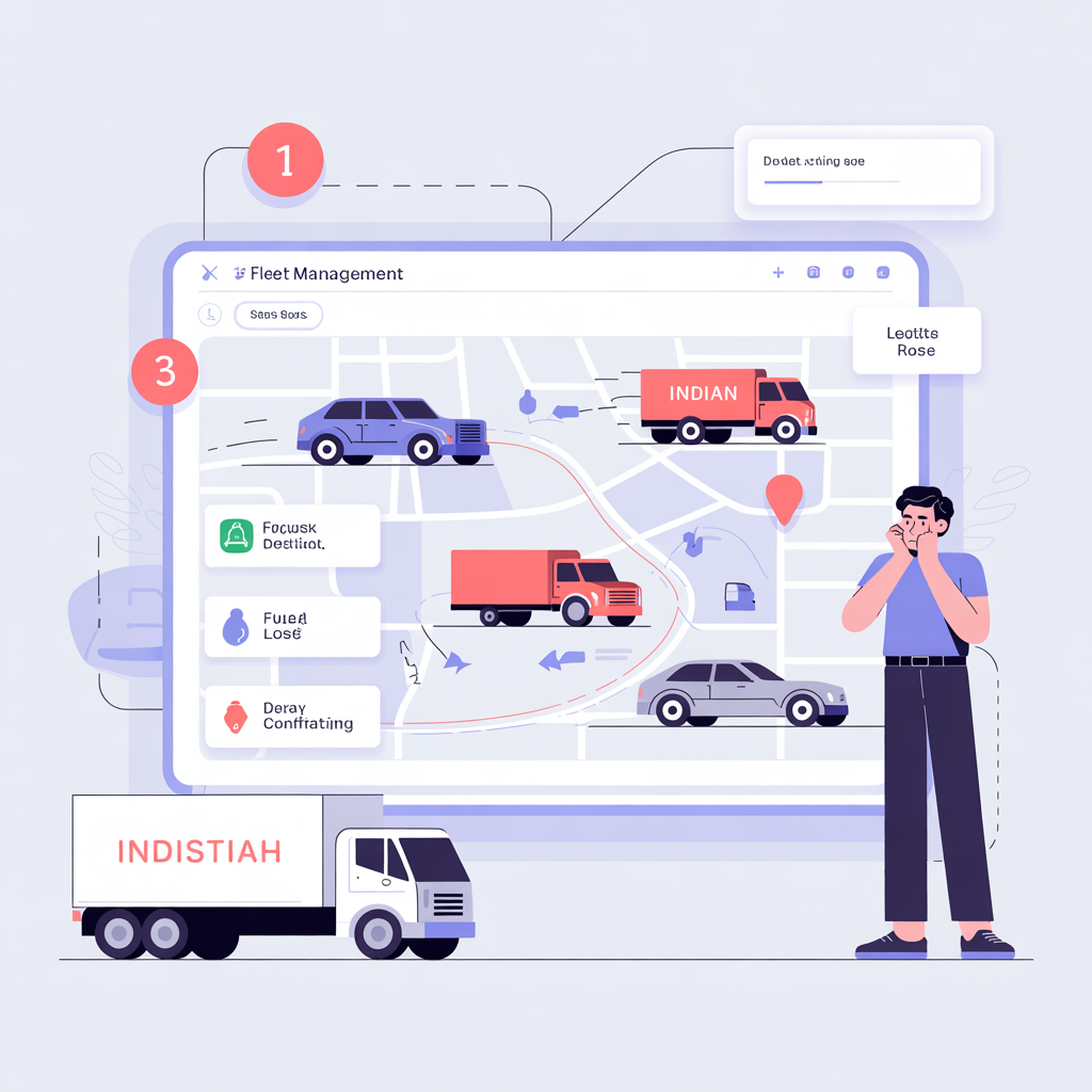 Fleet management SaaS dashboard interface
